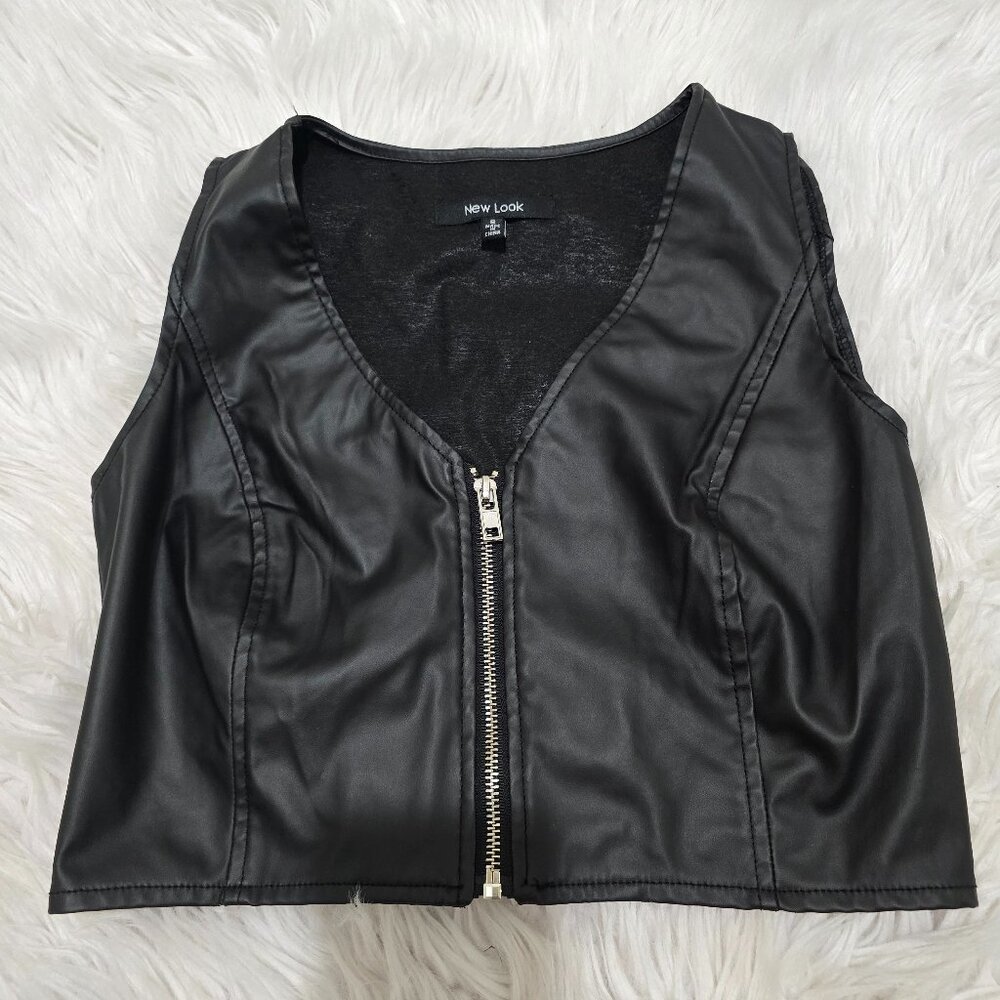 Faux Leather Vest Size Small